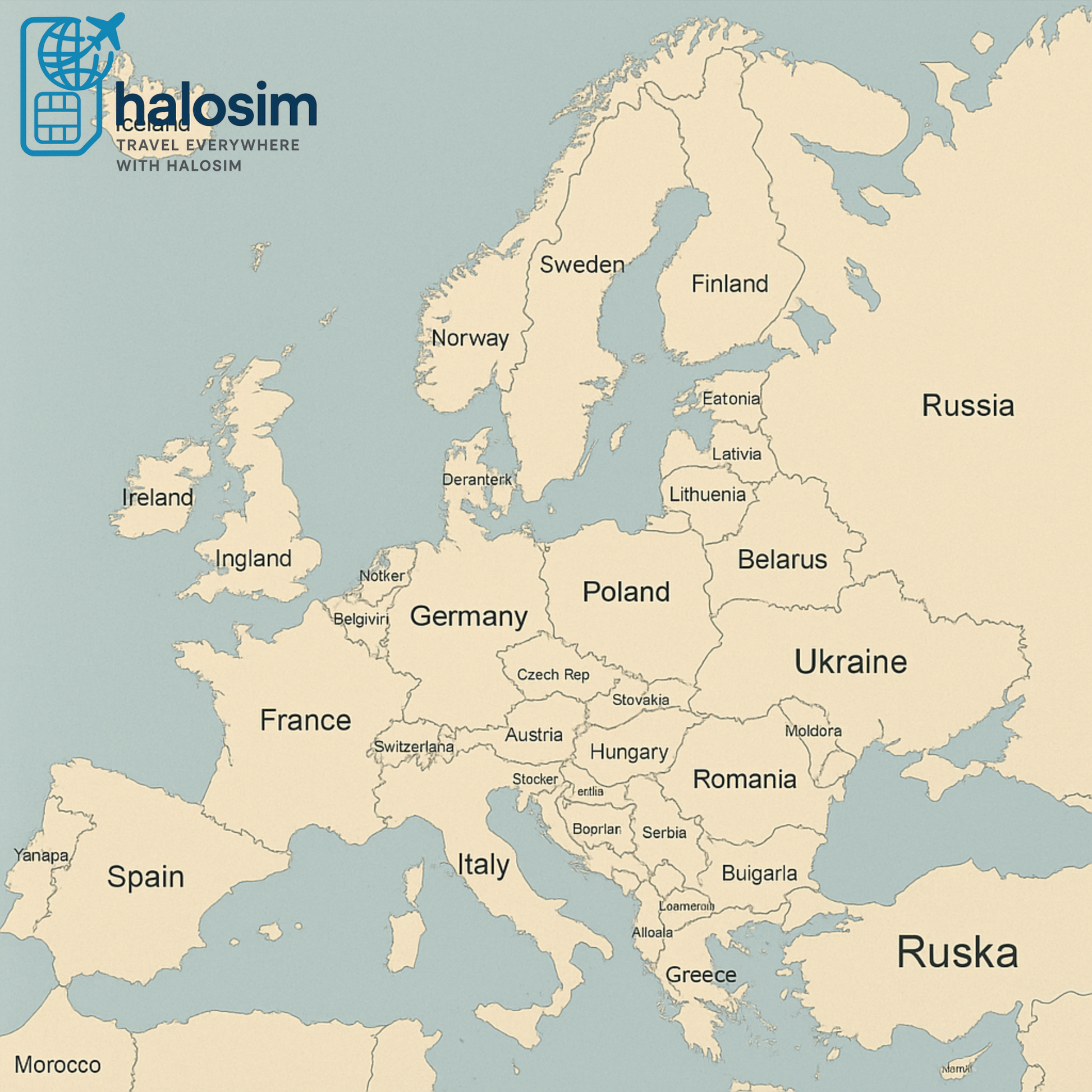 Travel E-SIM for Europe